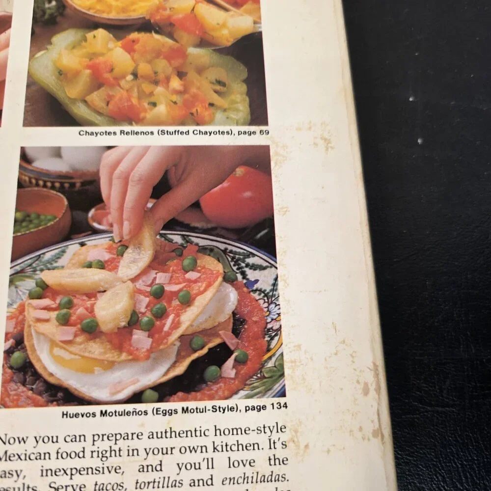 Mexican Cookery Cookbook By Barbara Hansen Paperback Vintage 1980's